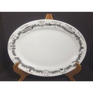 The Dish New York city oval platter,